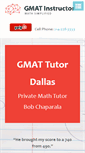Mobile Screenshot of gmatinstructor.com