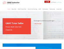 Tablet Screenshot of gmatinstructor.com